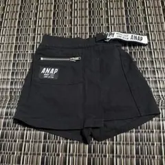 ANAP KIDS ブラック スカート風 ハーフパンツ