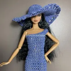 コレット バービー ポピーパーカー 帽子 ファウンテンブルーラメ 超つば広