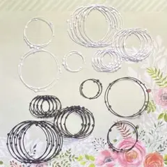 ダイカット　ドットサークル　白黒