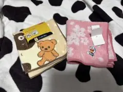 キャラクターハンカチ　新品（3枚）