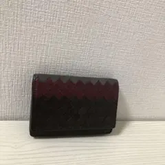【新品同様】ボッテガヴェネタ 名刺入れ レザー ダークブラウン カードケース