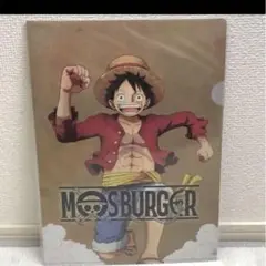 新品未使用　MOS BURGER × ONE PIECE A4クリアファイル
