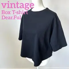 dear.ful こなれ ざっくりショート丈 ボックスT バックスリット