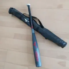 Mizuno ジュニア 少年 軟式 超々ジュラルミン バットとバットケース
