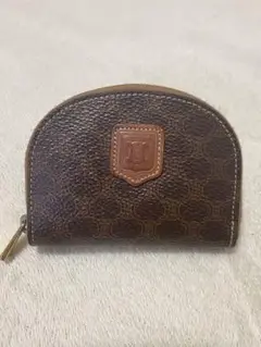 週末値下最終価格 美品 CELINE コインケース 財布 マカダム トリオンフ