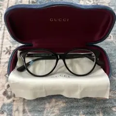 GUCCI ラウンド型メガネ ブラック