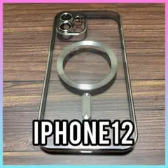 iPhoneケース iPhone12用カバー MagSafe シルバークリア