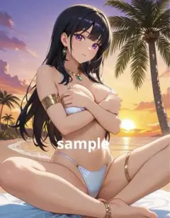 AIイラスト　美女 L版サイズ 1点物 B54
