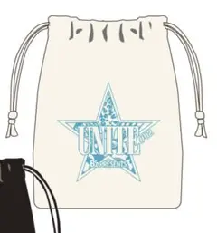 【白】ミニ巾着 B’z presents UNITE　ガチャ