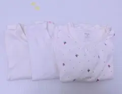 長袖Tシャツ 3枚セット 花柄　無地　ハイネック