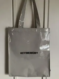 KEY MEMORY PVC2wayトートバッグ グレージュ