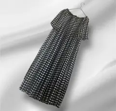 新品HIROKO KOSHINOオールプリーツドットワンピース定価49800➕税