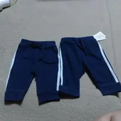 新品タグ付き　やわらかデニムパンツ　サイズ80　2枚