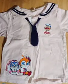 アンパンマン セーラー襟 薄ピンク Tシャツ