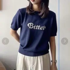Chillfar Bitterロゴ 半袖ニット