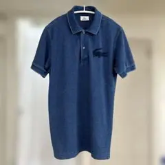 【美品】LACOSTE ポロシャツ　ネイビー　サイズ2