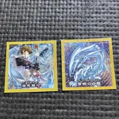 遊戯王　シール　海馬瀬人　ブルーアイズ・ホワイトドラゴン　セブン　セブンイレブン