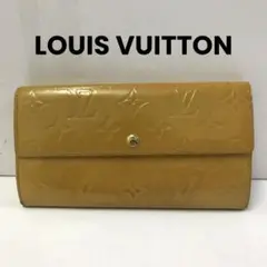 MA09 ルイヴィトン ヴェルニ ポルトフォイユサラ フラップ長財布 ノワゼット