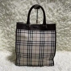 A4収納可能 BURBERRYS バーバリー トートバッグ ノバチェック