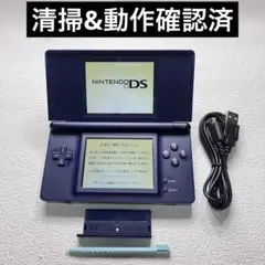 ii【清掃&動作確認済】Nintendo DS Lite エナメルネイビー本体