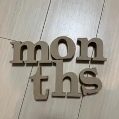 月齢フォト　小物　months