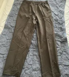 GU ドライタックワイドイージーパンツ 丈長め M 38DARK BROWN