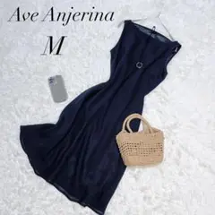 アヴェアンジェリーナ/ロングワンピース/ノースリーブ/ネイビー/極美品✨️