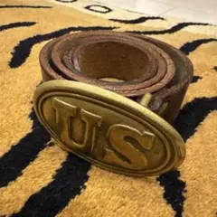 US 80's Vintage バックル SOLID BRASS 真鍮製 USA