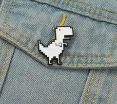 【新品】Google chrome　恐竜ゲーム ピンバッジ【海外限定品】