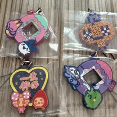 たまごっち　一番くじ　F賞　きらきらラバーチャーム 4点セット