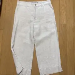 ラルフローレンリネン ワイドパンツ ライトベージュ