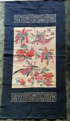沖縄紅型染め敷物（約50✖️93センチ）