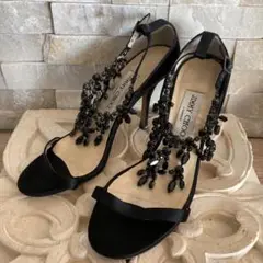 定価15万以上✨JIMMY CHOO ジミーチュウ ビジュー パンプス ブラック