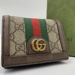 美品✨ グッチ 折り財布 小銭入れ オフィディア GGマーモント 金