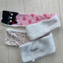 マフラー　猫　ハート　2点セット