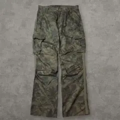 90s y2k EMPORIO ARMANI パームツリー柄ナイロンカーゴパンツ