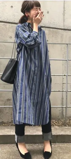Dot and Stripes 巾着バッグ