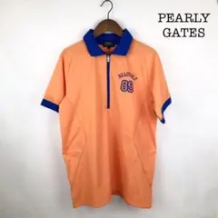 PEARLY GATES パーリーゲイツ 半袖 ポロシャツ オレンジ ゴルフ