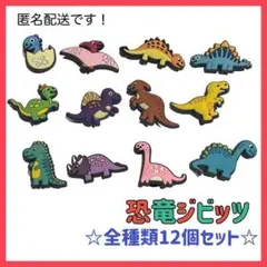 【セール】恐竜ジビッツ　12個セット　クロックス　サンダル　アクセサリー