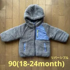 babyGAP リバーシブルフリースジャケット グレー 90