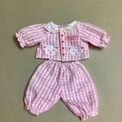メルちゃん　チェックのパジャマ