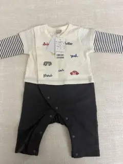 新品タグ付き　プティマイン　長袖ロンパース　70cm petit main