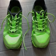 中古　INOV GARMONT ゼロ 蛍光グリーン スニーカー　箱なし