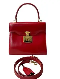 GUCCI グッチ レディロック レザー ショルダーバッグ ハンドバッグ