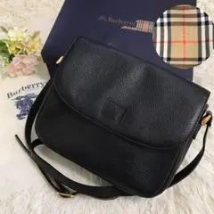 ✨未使用に近い✨バーバリー ショルダーバッグ ノバチェック シャドウホース 黒