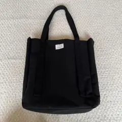 美品！coen ブラックキャンバストートバッグ