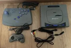 【中古】セガサターンとスティックコントローラーセット