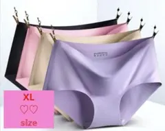 新品未使用❣️シームレスパンツ　4枚セット　ピンク　ベージュ　ライトグレー　XL