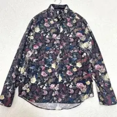 【美品】ポールスミス 花柄 長袖シャツ ドレスシャツ Mサイズ