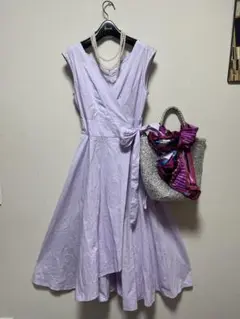 美品アンドクチュールのラベンダーワンピース